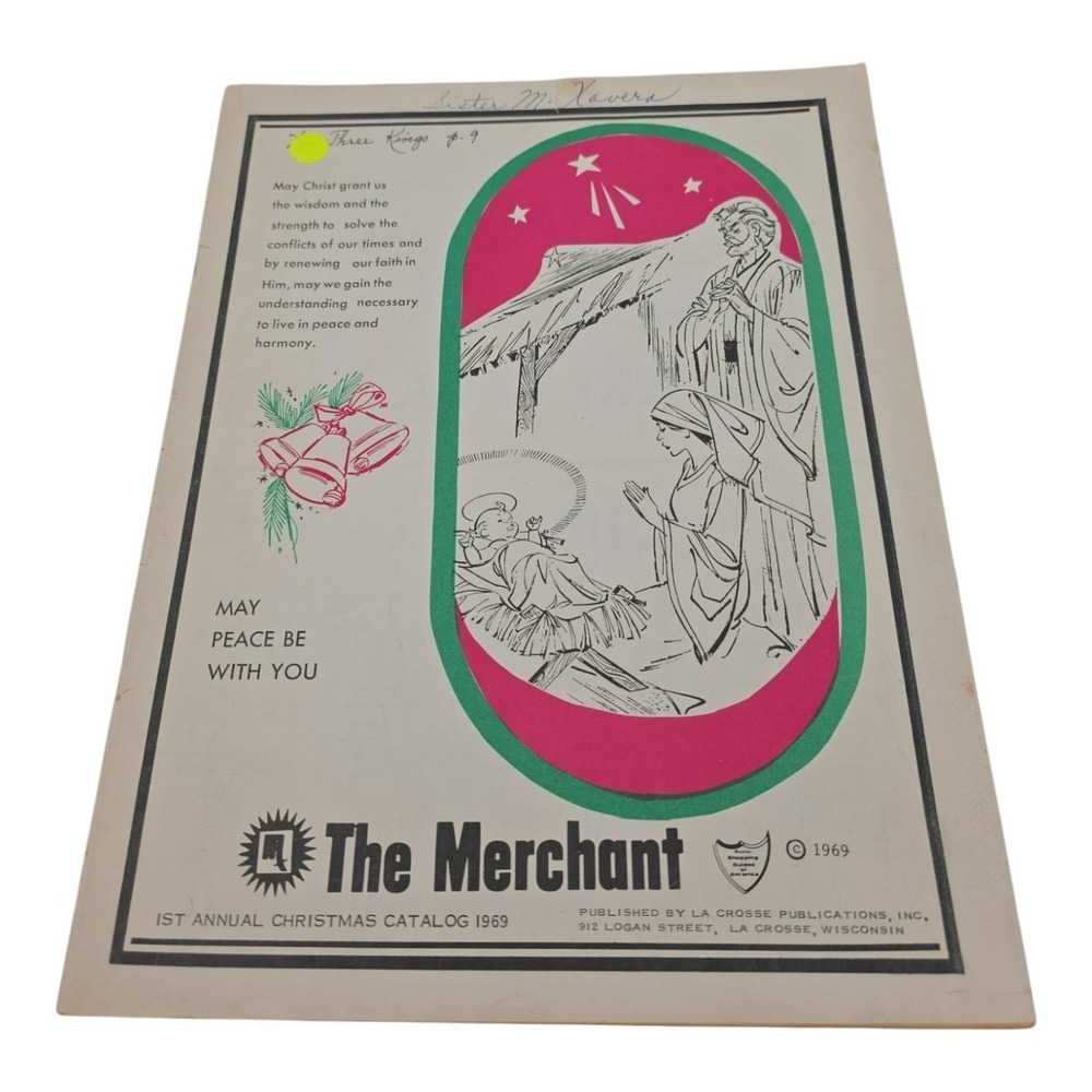 The Merchant May Peace be with You Christmas Catalog Vintage Sheet Music 1969